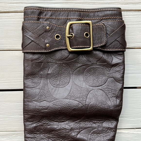 Coach Meadow Boot Brown Leather size 8 - Picture 2 of 8